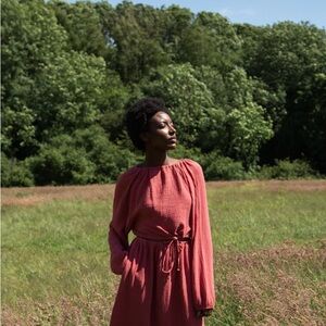 The Cordelia top in Rose